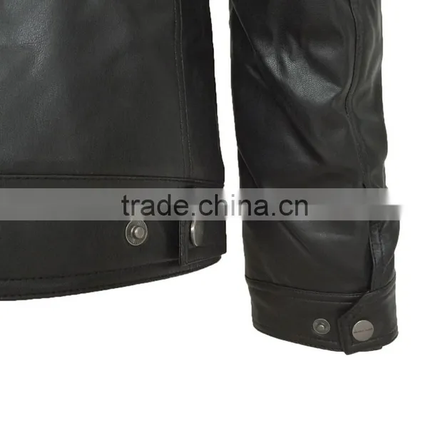 2016 Top Selling Popular New Style Men PU Leather Jacket photo-3