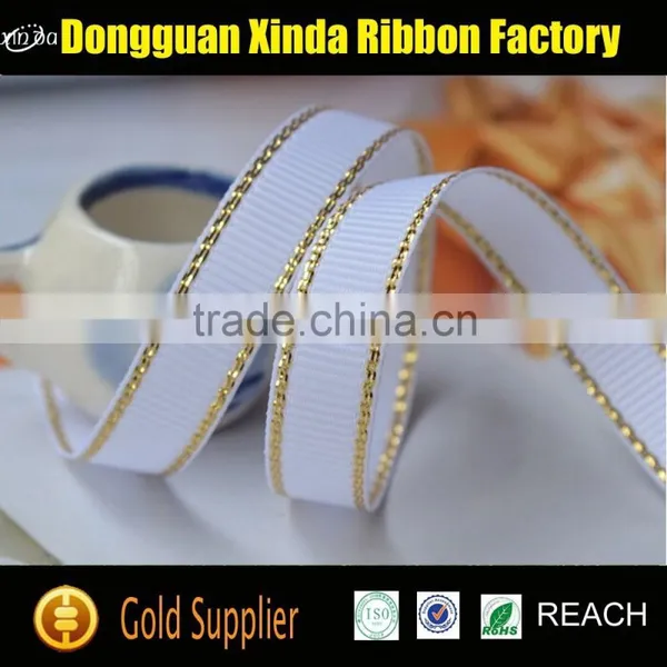 Fancy Promotional Single Face Silver Satin Ribbon photo-3