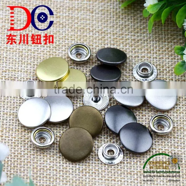 Different Metallic Colors Fastener and High Quality Ring Metallic Button for Jacket photo-3