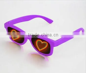 Small MOQ!Promotional Hot Selling Custom Logo Multiple Colors Palstic Refraction Glasses photo-5