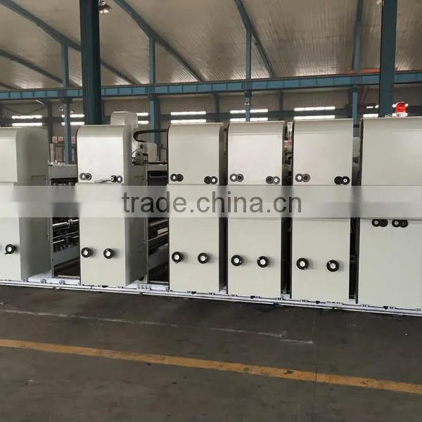 Automatic High-speed Flexo Printer Slotter Die-cutter Stacker Machine