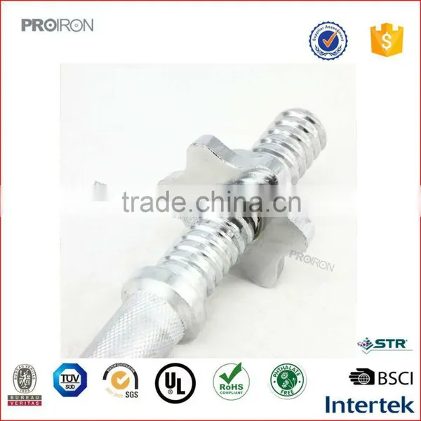 Professional Crossfit Olympic 14"Solid Steel Threaded Dumbbell Handle Bar photo-2
