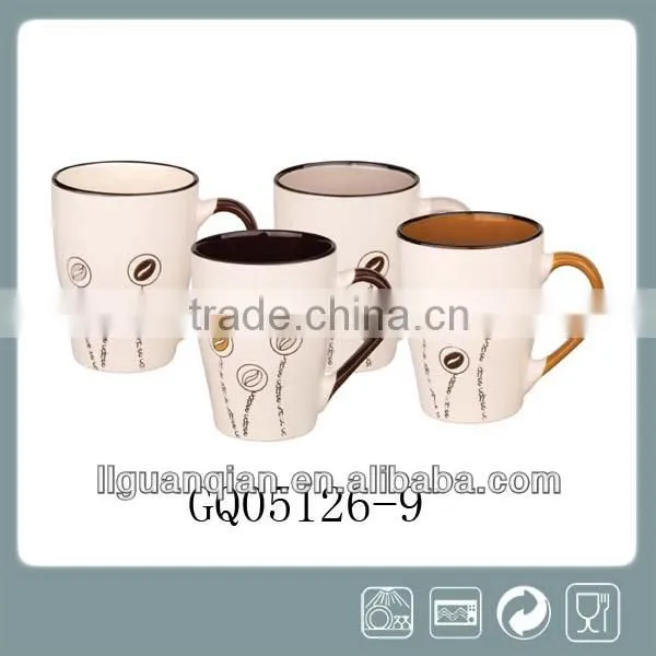 Stoneware Ceramic Cup Set With Handle
