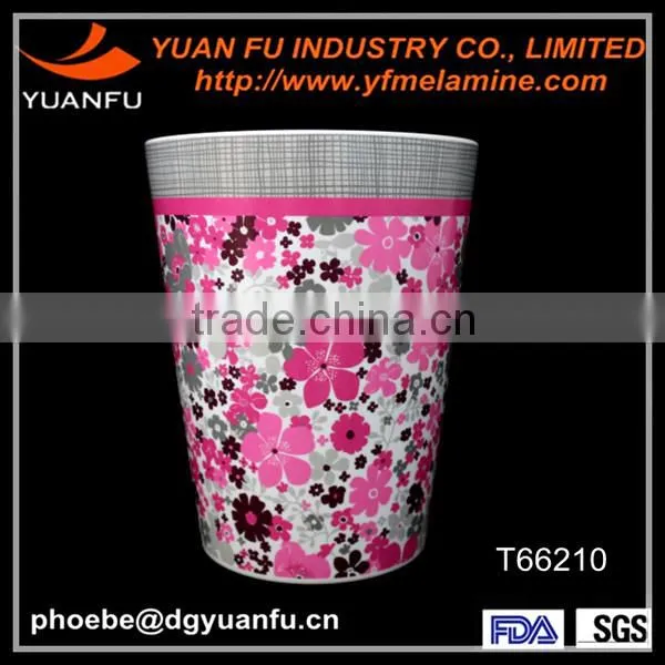 2014 Cute Design Melamine Waste Bin