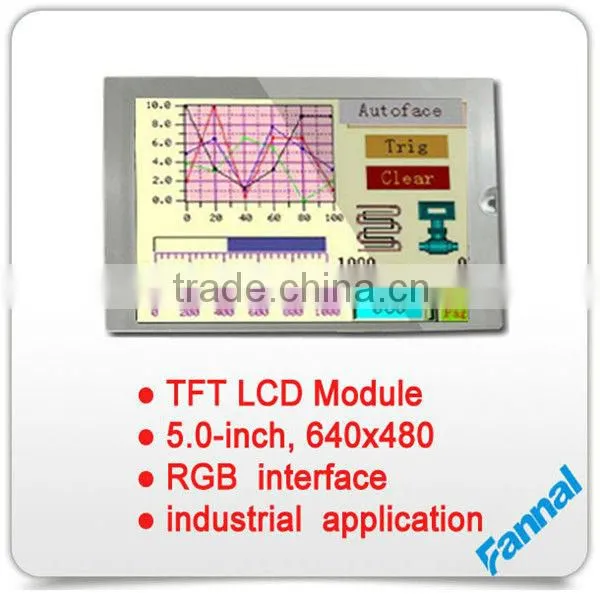 5" TFT LCD Display Module 640x480 With RGB Interface For Industrial Use