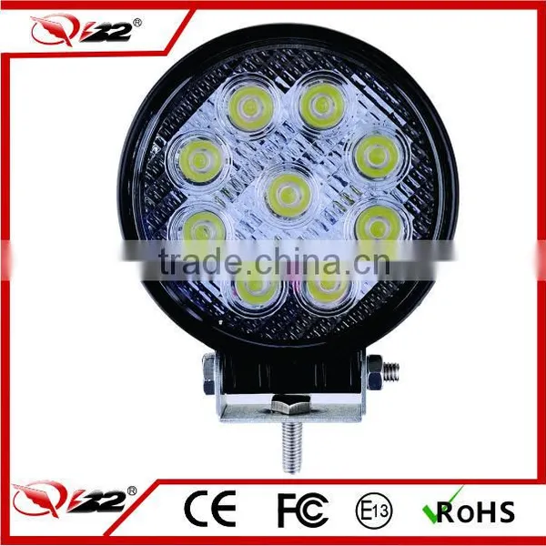 New Design /best-selling, Strong Material 27W Led Flexible Work Light, Led Worklight 27W for All Cars,27W Led Work Lamp Round