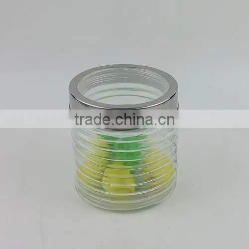 750ml Hot Sale Glass Storage Jar With Metal Cover