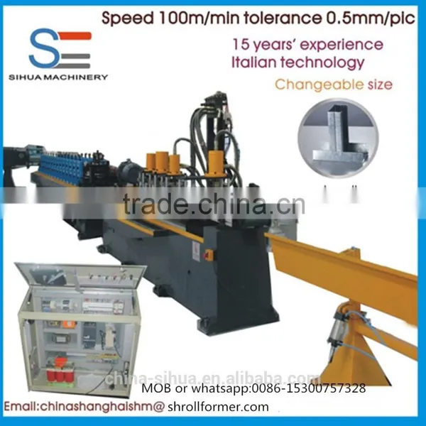 steel frame c purline roll forming machine