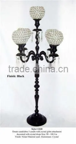 Beautiful Wedding and Home Decoration Crystal Candelabra 20 cm to 200 cm Long photo-3