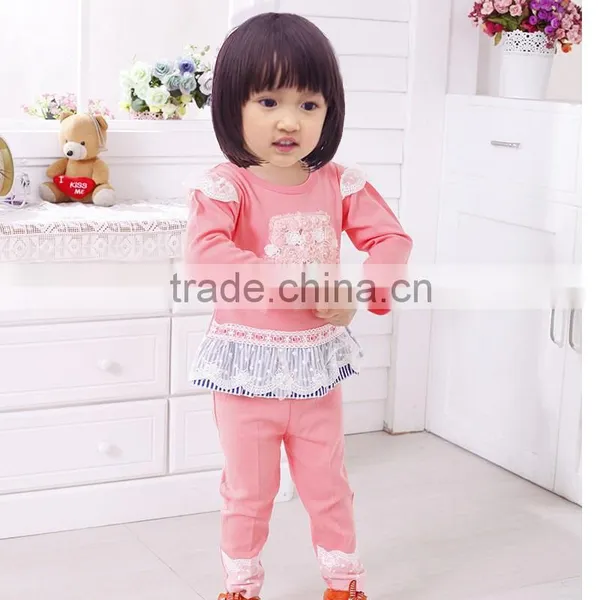 Baby Girls Fall Suit Long Sleeve New Design With Appliqued photo-2