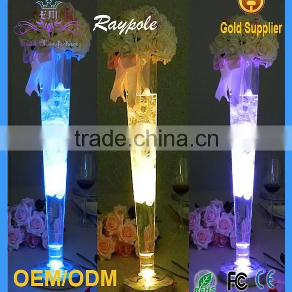 2015 Best-selling Multi Color LED Centerpiece Light Base for Wedding Centerpiece Vases