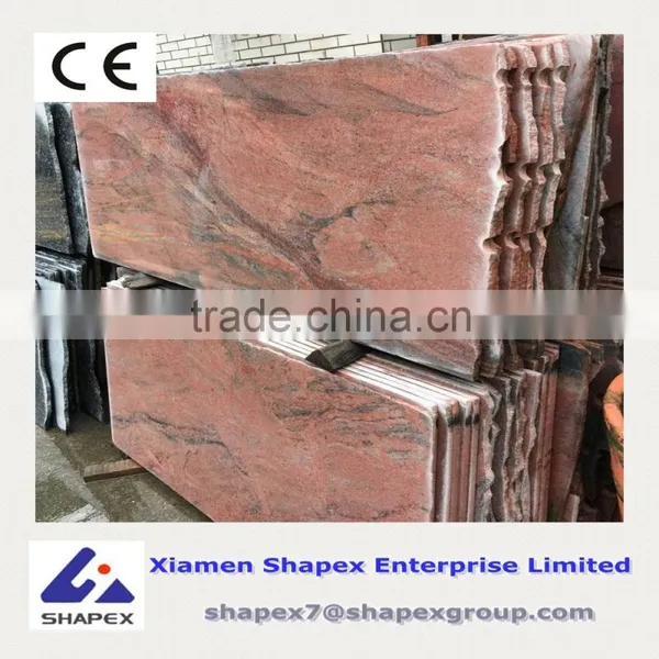 Chennai Red Granite Stairs Design photo-4
