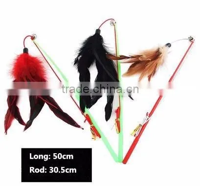 Cat Toy Various Color Ball Long Strip Fascinate Pet Cat Teaser photo-4