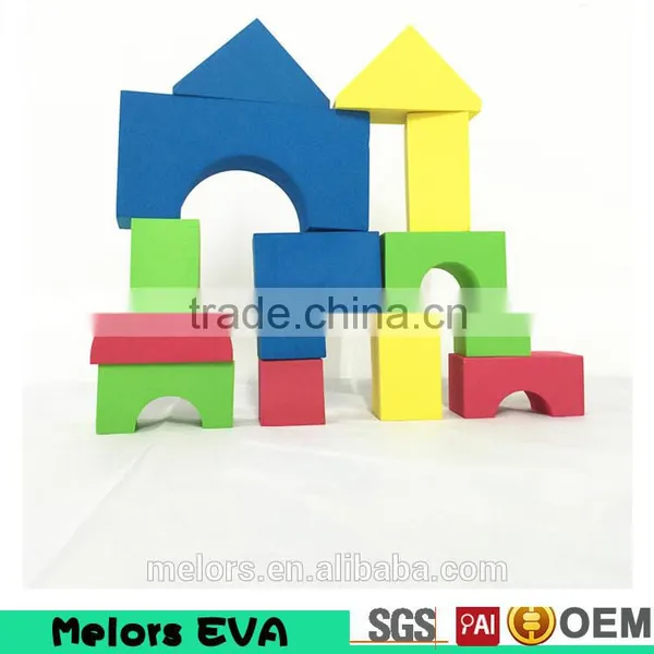 Melors Pre-school Toy Colourful Building EVA Foam Block With Printing and Variouse Shapes for Kids Foam Toys photo-2