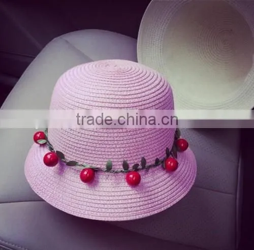 2016 Professional Ladies Flower Sunshine Beach Hat Summer Wear Fashion Ladies Handmade Hat Straw photo-3