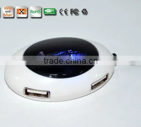 High Speed 4 Port USB HUB 2.0 USB Splitter Adapter for Notebook/Tablet Computer PC Peripherals Accessories