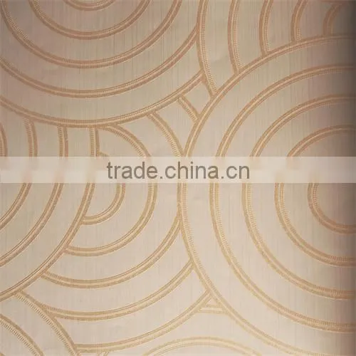Modern New Circle Soundproof Wallpaper, Black Silver Fashion Hotel 3d Wall Paper photo-5