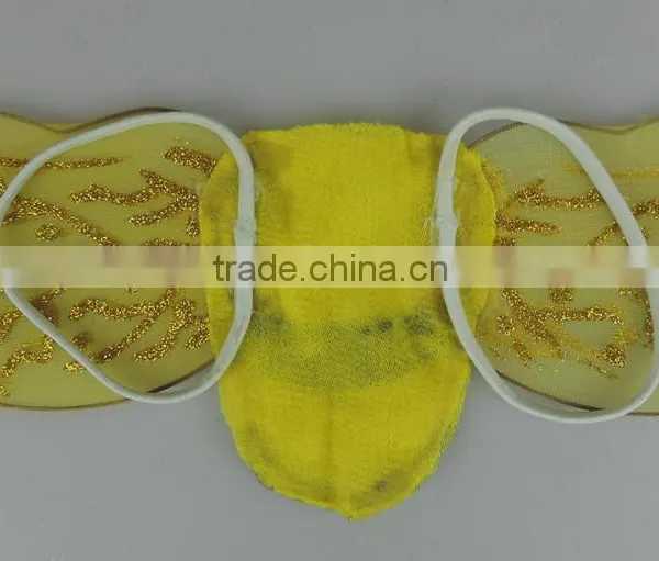 Small Yellow Beautiful Bee Shape Wing Bee Child Fairy Costume photo-2