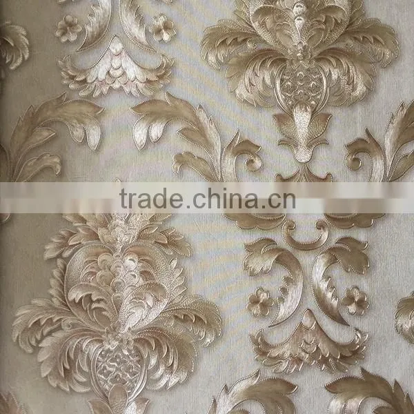 Construction Material Luxury Flower Vinyl Wallpaper photo-5