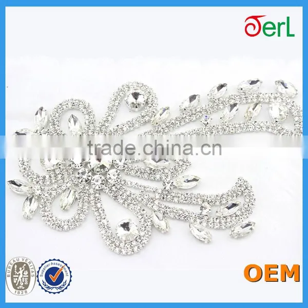 Hot Item Rhinestone Appliques Trimming for Wedding Dresses photo-5