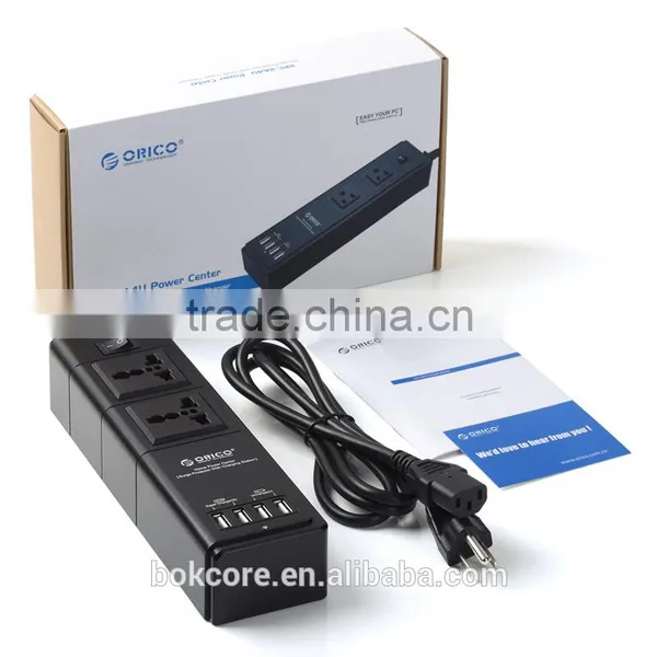 2015 OEM/ORICO Wholesale ORICO HPC-2A4U 2 Outlet Electrical Power Strip Plus 4 USB HUB Surge Protector photo-3