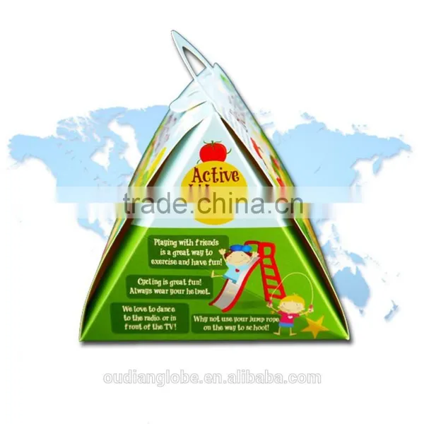 OEM Custom Triangle Cake Box Kids Lunch Box Gift Box Packaging photo-2