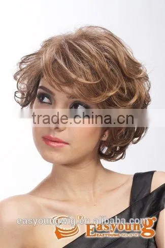 Highlight Curly Hair Wigs for Women, Short Hair Style Supplier photo-2