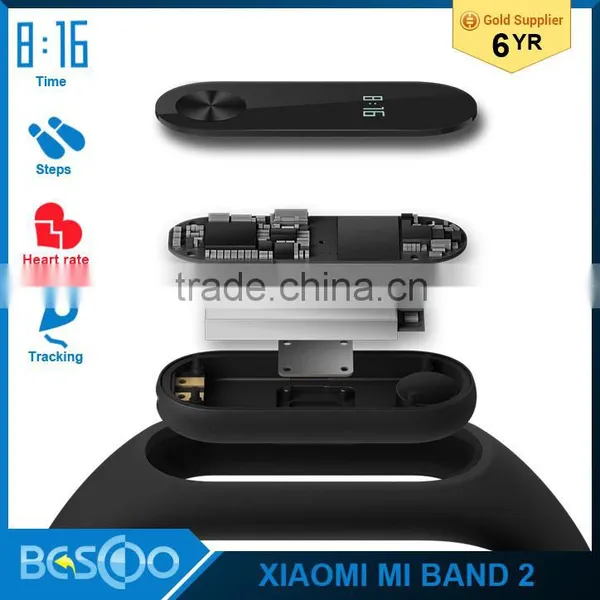 2016 Original Xiaomi Mi Band 2 Miband Wristband Bracelet With Smart Heart Rate Fitness Touchpad OLED Screen Mi Band 2 photo-6