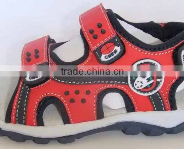 X17001 2016 Wholesale Latest Design New Kids pu Sandals Children Sandals