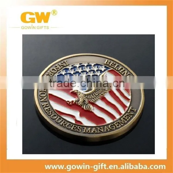 Custom Old Wild Animals Silver Coin With Enamel photo-3