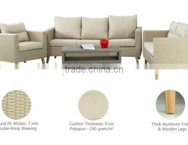 Contemporary Lifestyle Wicker Outdoor Sofa Furniture photo-4
