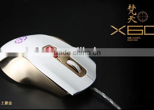 Latest Private Model Metal Sides 8d Funny Computer Glowing Gaming Mouse With Driver photo-3