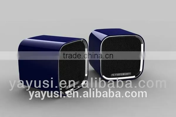 2.0 Portable Mini Computer Speaker With Passive Vibration Membrane at Backside ,hot New Products for 2015,speaker Box photo-3