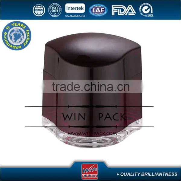 2015 New Style Black Color Triangle Cream Bottle,special Style Acrylic Jar photo-3