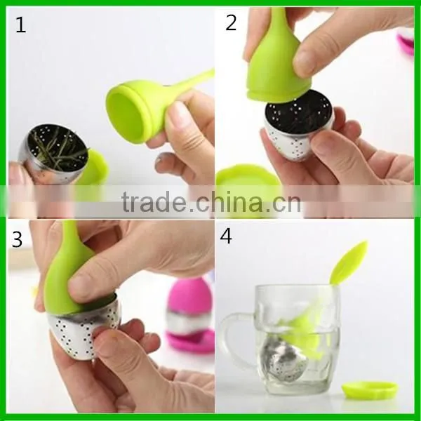 High Quality Silicone Tea Ball Fliter Tea Strainer for Sale photo-3
