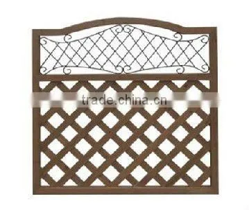 Natural Wood Flower Fence