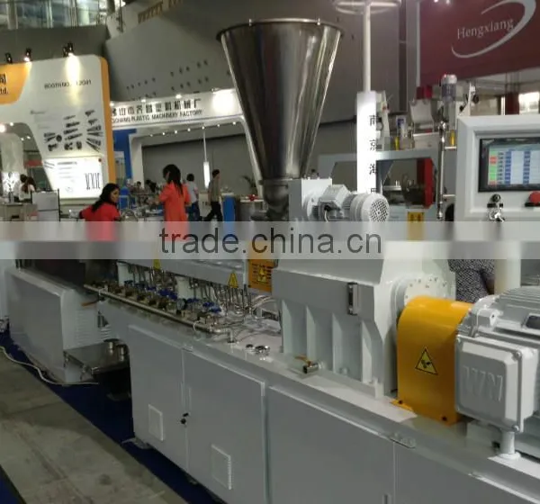 Small Plastic Masterbatch Granulator Twin Screw Extruder Compounding Granules Pelletizer Extruder photo-5