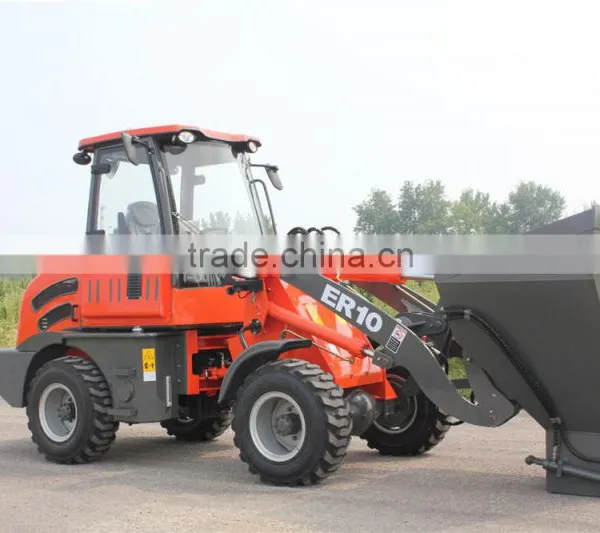 New ER10 CE Tractor Mini Wheel Loader With Quick Hitch for Sale photo-3
