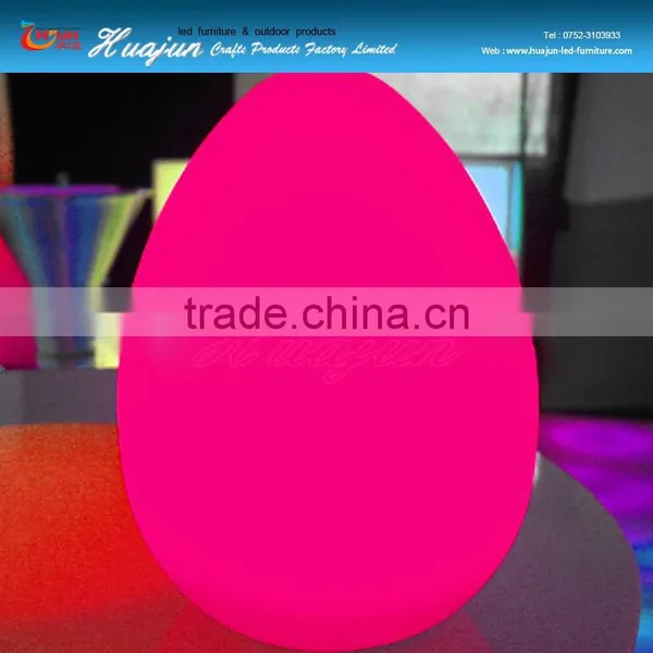 IP68 Mini Decorative Multi Color Changing Modern Hotel Indoor Outdoor Deck Table Led Egg Shape photo-3
