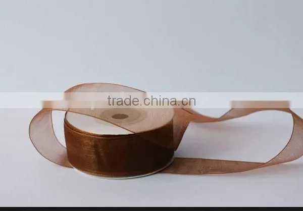 Custom Logo Cheap Polyester Gift Organza Ribbon and Craft photo-2