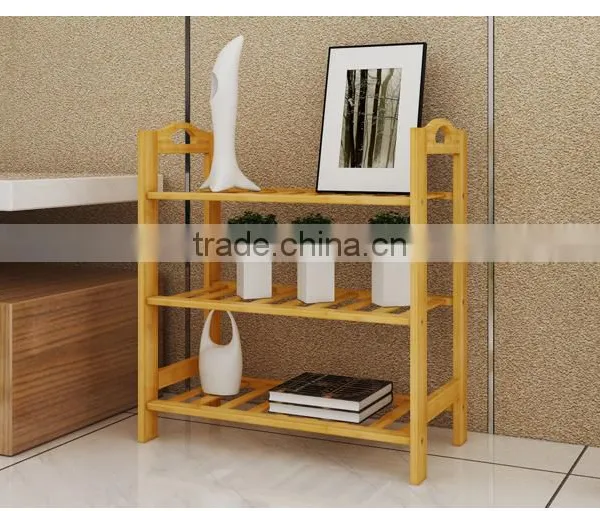 Japanese Style Bamboo Wooden Shoes Rack photo-5