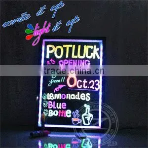 Kids LED Writing Board/ Wireless LED Message Board/ Merry Christmas LED Writing Board for Gift photo-5