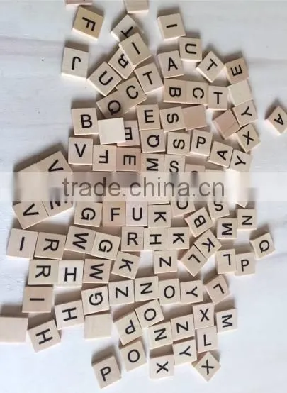 Scrabble Pieces for Crafts English Font Complete Set