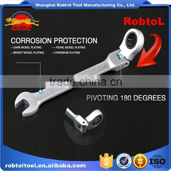 10mm Ratchet Wrench Flexible Head Gear Spanner Combination Torque Chrome Vanadium Auto Repair Two Way photo-4
