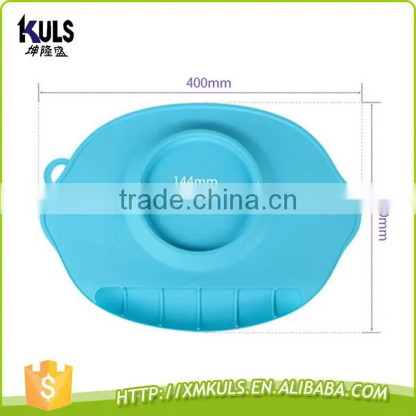 Silicone Placemat Dinner Plate Non-Slips Silicone Cartoon Cute Dinnerware Baby Kids Dinner Plate photo-2