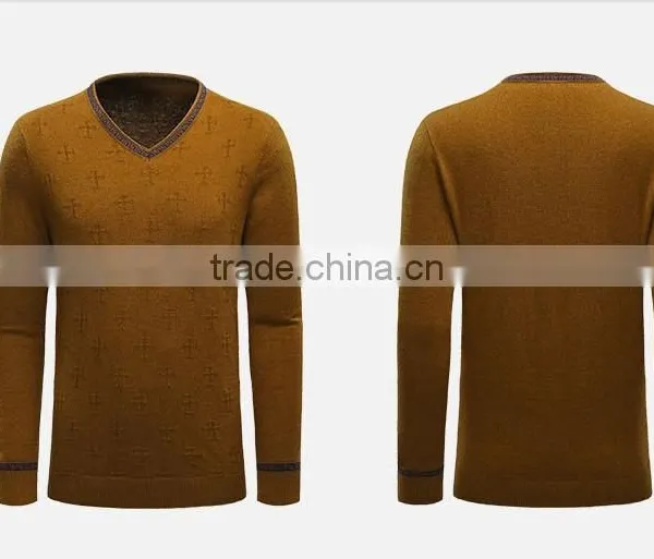 2015 Men's Wool Sweater,men Woolen Sweater Design,men's Fancy Sweater,latest Sweater Designs for Men photo-4