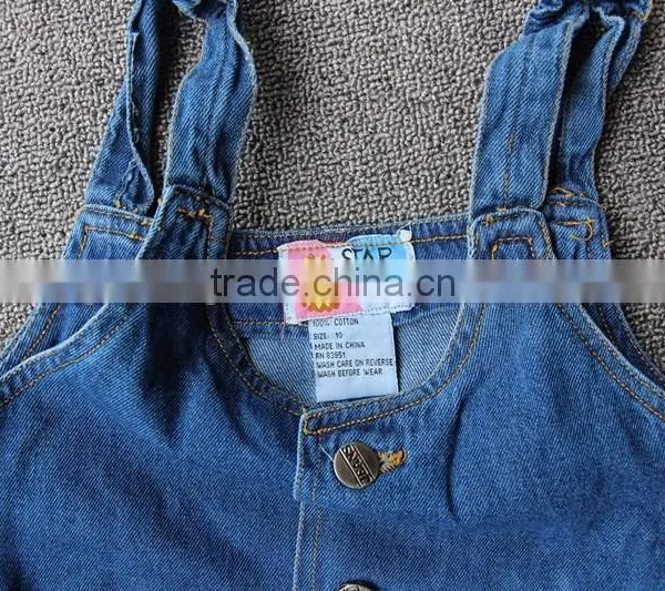 Fashion Suspender Trousers for Girls,lovely Overall for Childrens,jeans Overall for Kids photo-4
