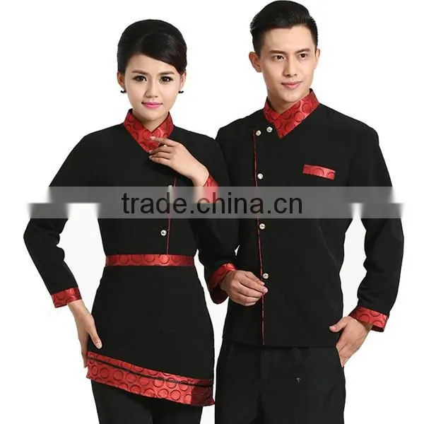 F10U Fashion Waiter and Waitress High Quality Reception Hotel Uniform photo-3