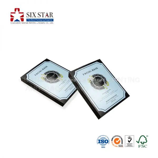 Cosmetic and Beauty Packaging Boxes for Facial Mask With Logo Printed in China