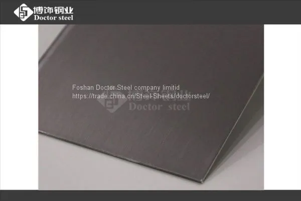 304 Light Unfingre Print Stainless Steel Sheet,HL Black Titanium Stainless Steel Plate photo-3